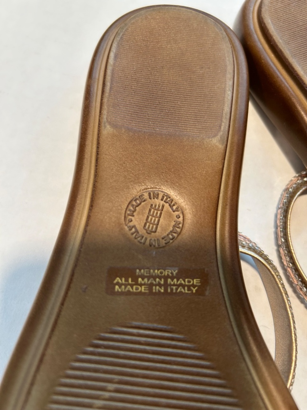 Women Toscanella sandals, rose gold, size 8 - Picture 4 of 4